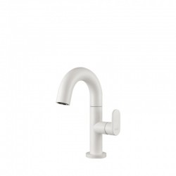 Μπαταρία Νιπτήρα Αναμεικτική Ορειχάλκινη Armando Vicario Slim White Matt 500010-300 Λευκό Ματ με Περιστρεφόμενο Ρουξούνι και Βαλβίδα Κλικ-Κλακ